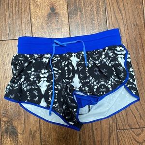 Fabletics Black Tie Dye Suva Run Short II Athletic Gym Workout XXS, 0-2